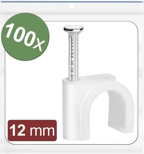 Quadrios 24CA423 Nagelschellen 24CA423 Bündel-Ø-Bereich 8 bis 12mm Weiß 100St.