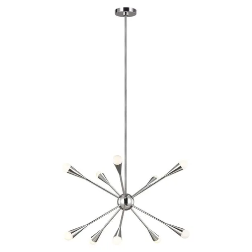 Elstead Jax LED Kronleuchter G9 10-fach in silber von Elstead Lighting
