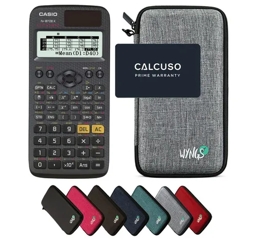 Casio fx-87DE X ClassWiz inkl. WYNGS Schutztasche von CASIO