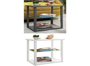 VCM Holz Beistelltisch mit ESG-Sicherheitsglas