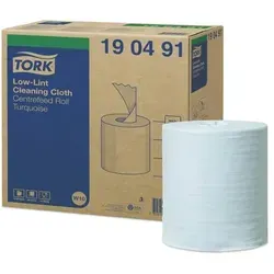 Tork 190491 Reinigungstücher im W10 Spendereimer - Kommerzielle Einmaltücher, ideal für empfindliche Oberflächen, silikonfrei und ISEGA zertifiziert für Lebensmittelkontakt. Einzelblattentnahme für einfache Anwendung.
