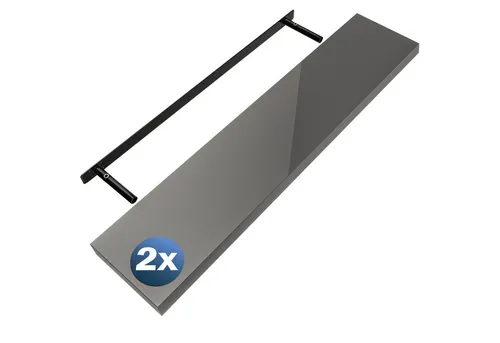 Casaria Wandregal Grau in grau von Casaria