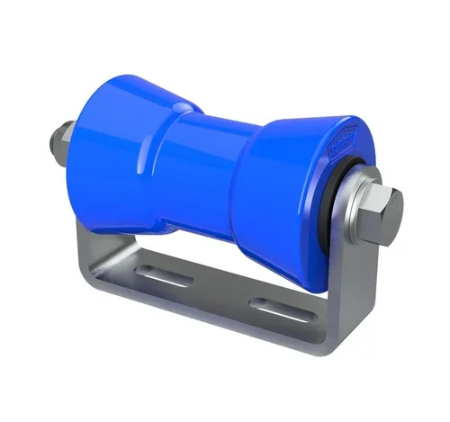 SUPROD Auffahrrampe mit Kielrolle aus Polyurethan - Auffahrrampe mit langlebiger Kielrolle aus thermoplastischem Polyurethan und verzinktem Halter für optimale Korrosionsbeständigkeit.