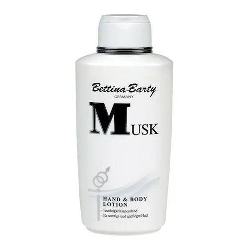 Bettina Barty Musk Bodylotion 500 ml - Bodylotion mit wertvollen Wirkstoffen für tägliche Pflege, spendet Feuchtigkeit und verleiht der Haut einen elegant-sinnlichen Duft. Dermatologisch getestet für geschmeidige Haut.