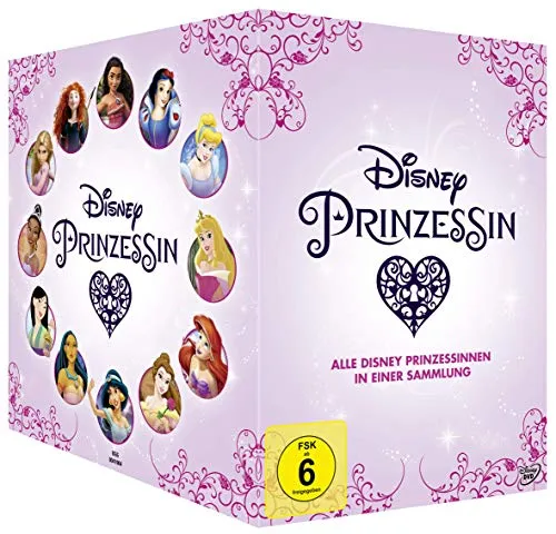 Prinzessin - Alle Prinzessinnen in einer Sammlung [12 DVDs] - Magische Filmkollektion für kleine Träumer, freigegeben ab 6 Jahren, ideal für Familienabende.