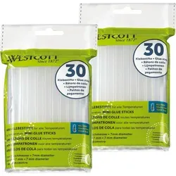 Heißklebesticks 7mm 60 Stück, Transparente Klebestifte für Heißklebepistole