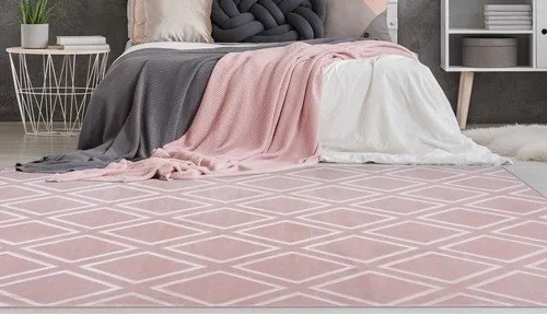 my home Läufer Stina, rechteckig, 7 mm Höhe in pink von My Home