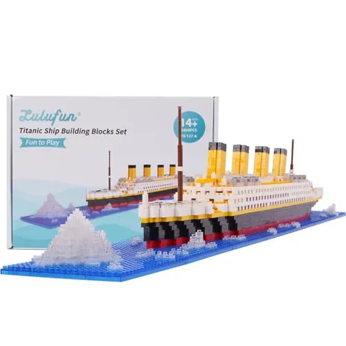 LULUFUN Titanic Baustein-Set, 1860 Teile