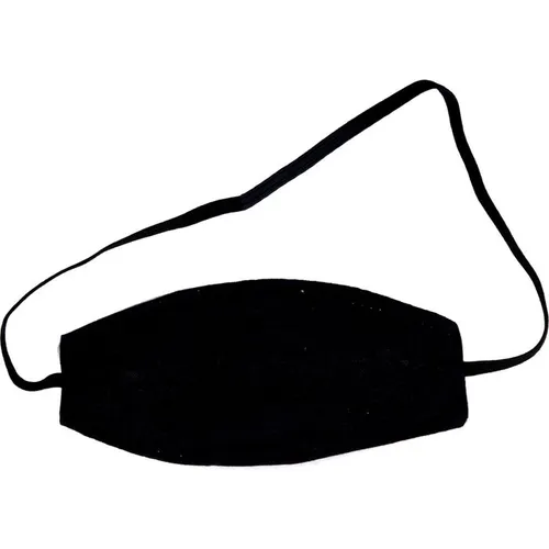 AUGENBINDE oval m.Gummiband schwarz 1 St