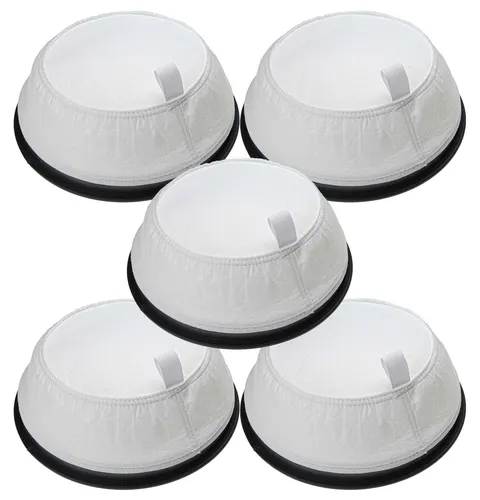 vhbw 5x Sackfilter Ersatz für Nilfisk 1471432500 für Trockensauger, Staubsauger - Ersatz-Filter Schwarz Weiß