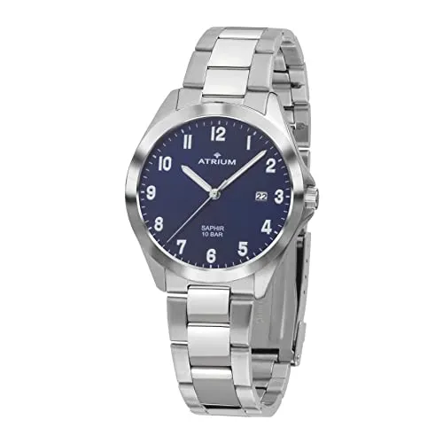 ATRIUM Herren Uhr A45-35 – Elegante Edelstahl Armbanduhr - Herrenuhren mit analogem Zifferblatt, 10 ATM wasserdicht und Saphirglas für optimale Ablesbarkeit – der perfekte Alltagsbegleiter in stilvollem Design.