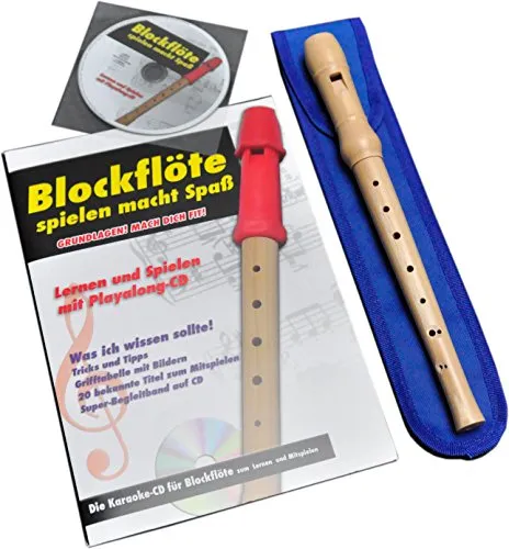 MEINEL Holzblockflöten-Set, C-Sopran, Ahorn Natur