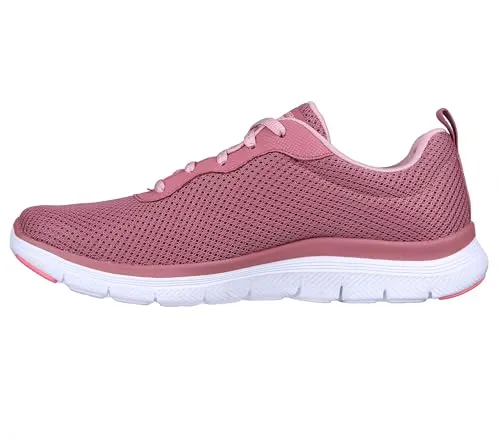 SKECHERS Damen Freizeitschuhe FLEX APPEAL 4.0 - BRILLIANT VIEW - Sneaker mit atmungsaktivem Funktions-Mesh und dämpfender Air-Cooled Memory Foam Innensohle, ideal für Komfort und Stil im Alltag.