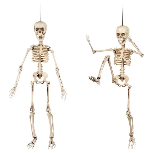 Halloween Deko Skelett / Sensenmann Knochenmann Gerippe Horror Party (50cm)