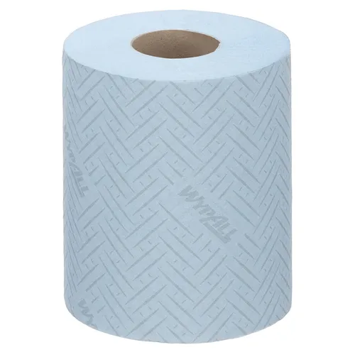 Kimberly-Clark Wypall Reach L10 Putztuchrolle, blau 1-lagig - Putztuchrolle für den Einzelhandel, 280 Blatt pro Rolle, extrem saugstark und reißfest durch einzigartige Airflex-Technologie.