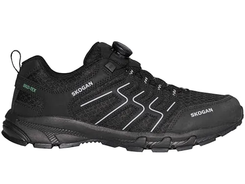 SKOGAN Skallas Outdoor Wanderschuh, Schwarz, mit Drehverschluss, Atmungsaktiv (Schwarz, EU Schuhgrößensystem, Erwachsene, Herren, Numerisch, M, 49)