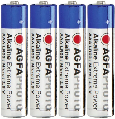 AGFA Batterien AAA Micro 1,5 V Alkali-Mangan LR 3 Batterie Platinum NEU 4 er Set