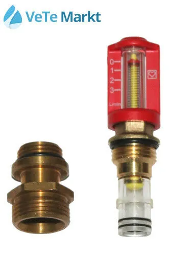 Herz Durchflußmesser Topmeter Flowmeter Messingverteiler 8532, ab 2005, 3F90023