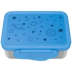 Ergobag Lunchbox Edelstahl 3 in 1 (01070-30025-10) - Praktische Edelstahl-Brotdose für Schule und Freizeit, vielseitig einsetzbar und mit separaten Fächern für eine abwechslungsreiche Ernährung.