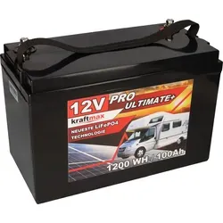 Kraftmax LiFePO4 Akku 12V 100Ah mit Bluetooth