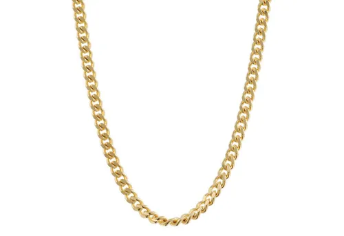 HOPLO Panzerkette Goldkette Panzerkette Halskette Breite 1,7 mm 38 cm 333-8 Karat Gold, Made in Germany