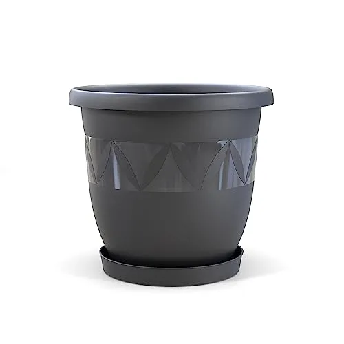 Blumentöpfe & Pflanzgefäße Grau von Plastard