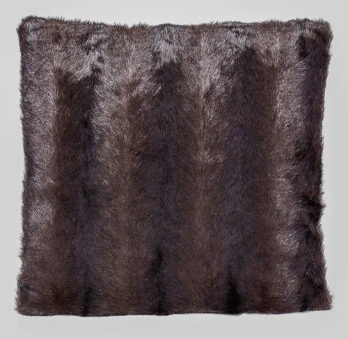 Fellkissen Nerz Dekokissen Fellimitat Nerzoptik Kissen Tier Sofakissen 45x45cm