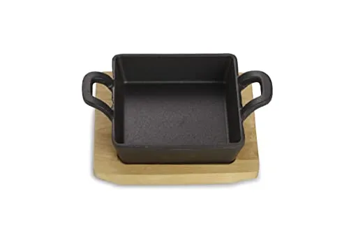 Echtwerk Servierpfanne - Pfanne aus Holz und Metall, backofengeeignet und kratzfest – ideal für stilvolles Servieren und Kochen.