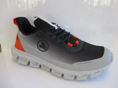 JAKO Schnürhalbschuhe grau, Gr. 46 - Bequeme Hallenschuhe - Hallenschuhe mit praktischem Wechselfußbett für individuelle Einlagen, sportlich-dynamisches Design und hohe Rutschfestigkeit - ideal für Alltag und Freizeit.