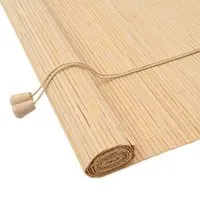 vidaXL Fensterjalousien aus Natur Bambus 80 cm x 220 cm - Jalousien aus hochwertigem Natur Bambus, ideal für stilvolle Fensterdekoration und Lichtregulierung im Raum.