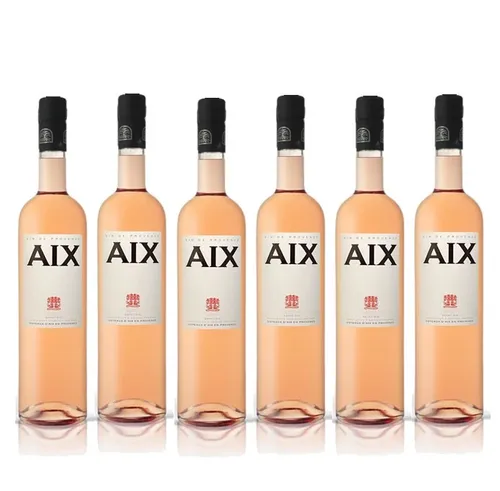 Aix Rose Wein 6er Set je 0,75L (13% Vol) aus Frankreich- [Enthält Sulfite]