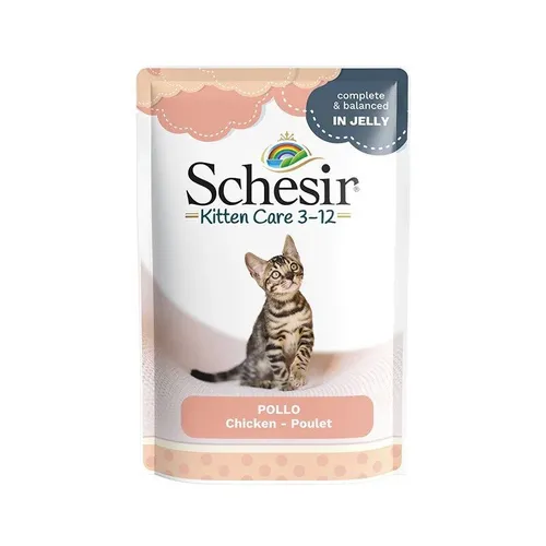 SCHESIR Hühnerfilets in Gelee – Nassfutter für Kätzchen – 85 g Agr 8005852171047