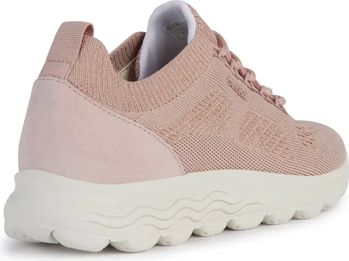 Geox Sneaker Veloursleder/Textil rosa 37 EU - Freizeitsneaker aus Veloursleder/Textil in elegantem Rosa, mit bequemer Schnürung und 3 cm Blockabsatz – perfekt für stilvolle Auftritte!