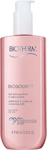 Biotherm Biosource Softening & Make-up Removing Milk - Reinigungsmilch für trockene und empfindliche Haut, angereichert mit L. Saccharina-Extrakt für eine besonders gründliche und sanfte Reinigung.