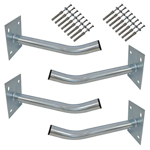 PremiumX 4x Autoreifen Wandhalter 35cm - Reifenständer für einfache Montage und platzsparende Lagerung von Autoreifen. Hohe Belastbarkeit bis 50 kg, ideal für Garagen und Keller.