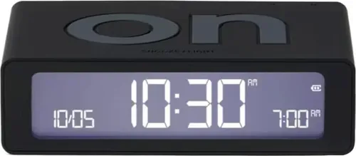 Lexon LR158N0 Digitalwecker Flip Mini Schwarz in grau von Lexon