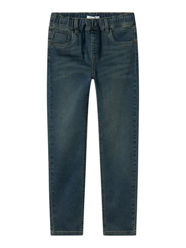 NAME IT Boy Jeans Slim Fit Sweat - Jungen-Jeanshosen mit Jogger Fit, angenähtem Kordelzug und bequemem Baumwoll-Mix für optimalen Tragekomfort.