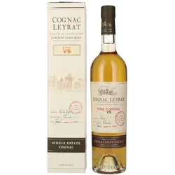 Cognac Leyrat VS Fine Single Estate Cognac 40% Vol. 0,7l Geschenkbox