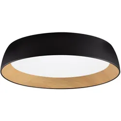 Nova Luce 9030505 SIGI Deckenleuchte Schwarz/Holz - Moderne LED-Deckenleuchte mit 60 cm Durchmesser, dimmbar und energieeffizient. Sie schafft eine angenehme Atmosphäre in jedem Raum und vereint elegantes Design mit warmer Lichtqualität.