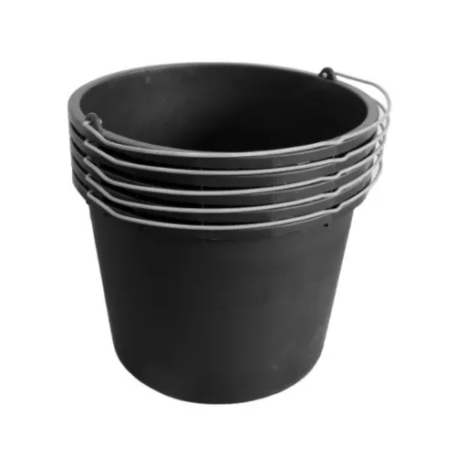 ViD® 5 Stück Mörteleimer/Betoneimer/Wassereimer 12 Liter | Ø30 x 23 cm