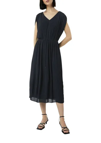 comma Midikleid ohne Ärmel und mit Kordel