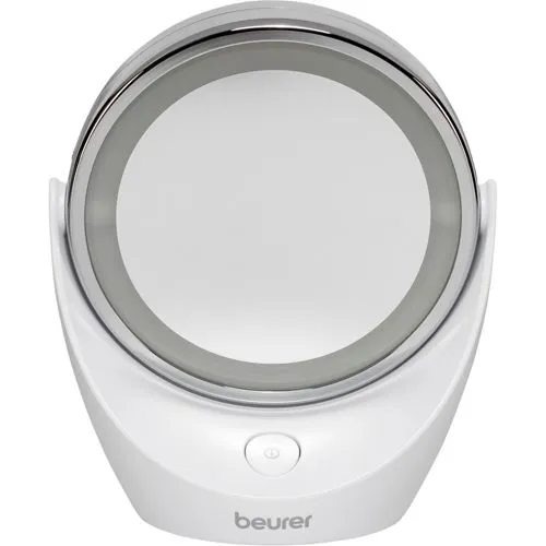 beurer BS 49 Beleuchteter Kosmetikspiegel Weiß - Hochwertiger Kosmetikspiegel mit LED-Beleuchtung, ideal für präzise Make-up-Anwendungen und Hautpflege