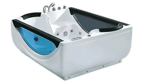 Massagebad Whirlpool Whirlwanne Hot Tub 180x130 cm - Moderner Whirlpool für 1 Person mit komfortabler Hydromassage. Maße: 180 x 130 x 75 cm. Ideal für Entspannung im Badezimmer, elegantes Design und einfache Installation.