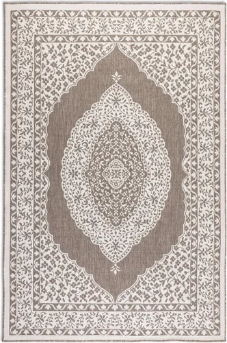 ELLE DECORATION Wendeteppich Meekly 160x230 cm - Moderner rechteckiger Teppich für In- und Outdoor, beidseitig nutzbar und pflegeleicht, ideal für Balkon und Wohnzimmer.