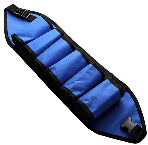 rukauf Getränke Halter Gürtel für 6X Bier Dosen Flaschen Biergürtel Blau