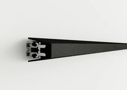 Naber 8041216 transFORM Profil Länge 1500 mm für Relingsystem, schwarz matt