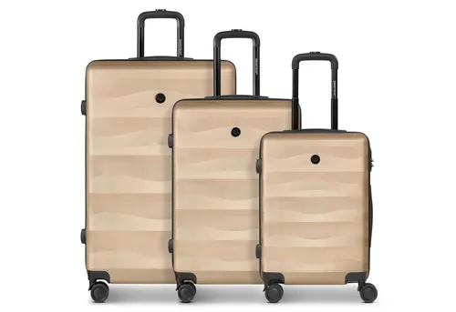 SMARTBOX Hartschalen Koffer-Set 3-teilig - Leichte und stabile Reise-Trolleys aus robustem ABS-Material, viel Stauraum mit Zahlenschloss und stilvollem Design