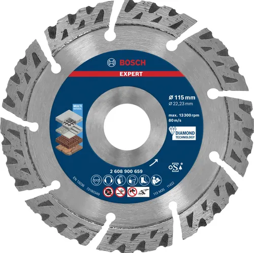 Bosch EXPERT MultiMaterial Diamanttrennscheibe 115mm