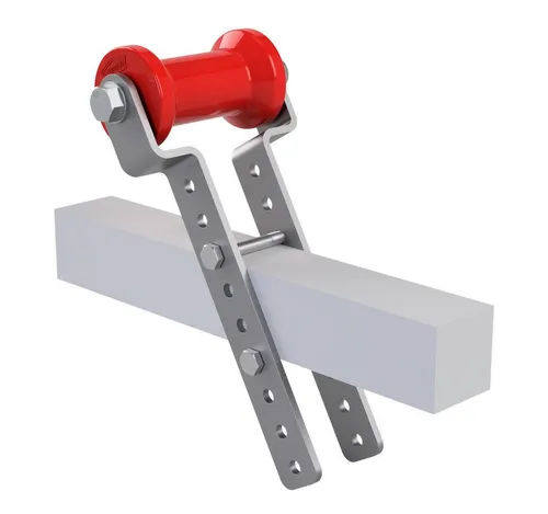 SUPROD Auffahrrampe Polyurethan Kielrolle mit Halter H verzinkt 125 / 60 mm - Robuste Auffahrrampe mit hochwertiger Kielrolle aus Polyurethan, ideal für den täglichen Einsatz. Der verzinkte Halter sorgt für eine lange Lebensdauer und hohe Stabilität. Perfekt für Abschleppzubehör!