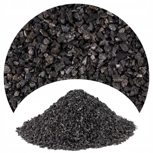 schwarzer Sand für Aquarien, 0,5–1 mm. 2 kg